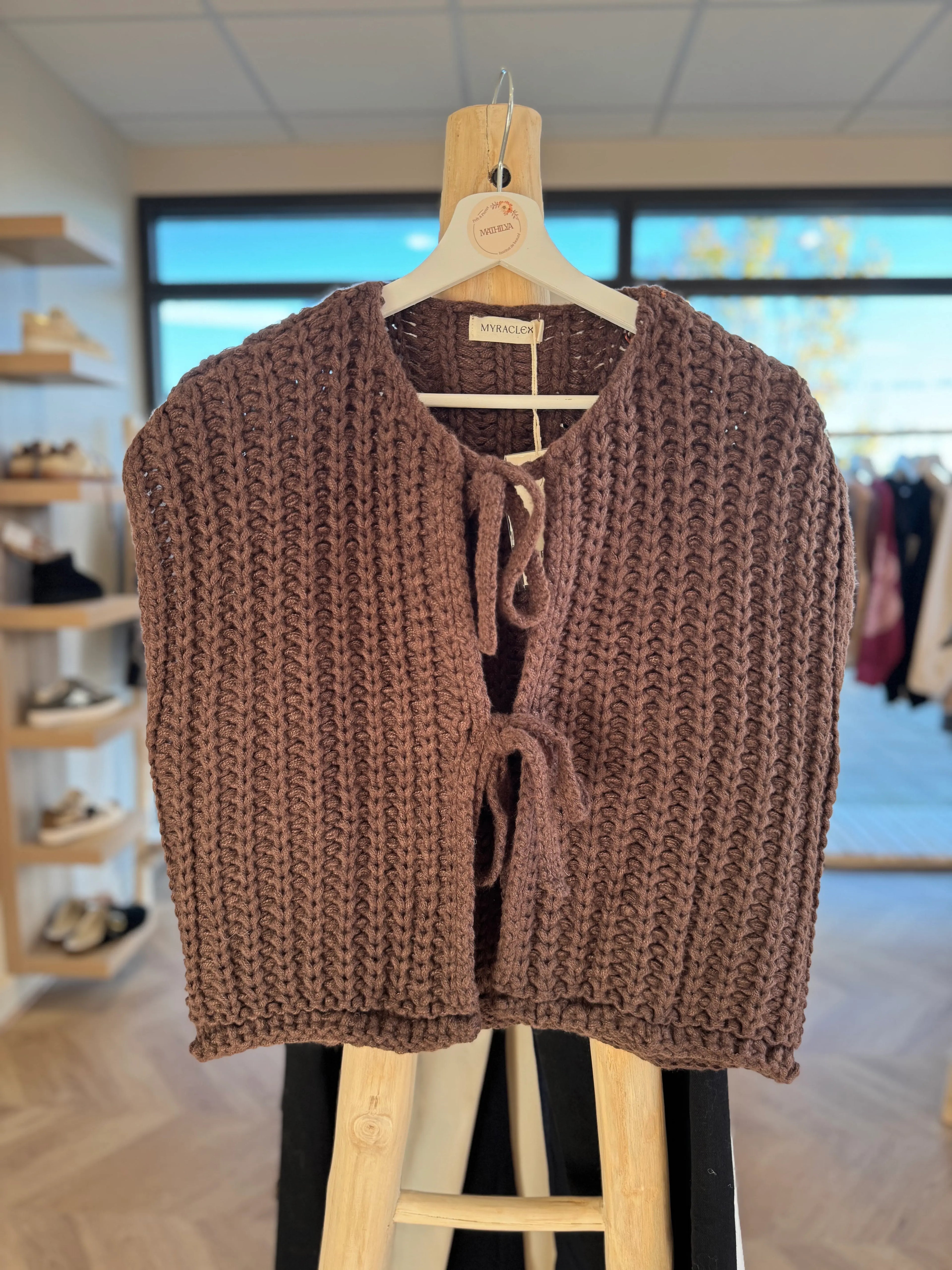 Gilet sans manches chocolat