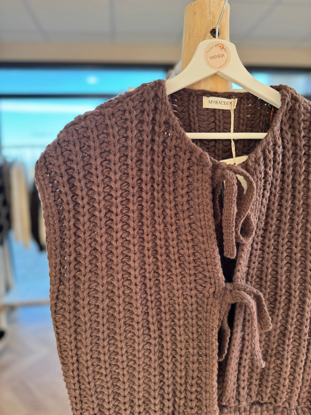 Gilet sans manches chocolat