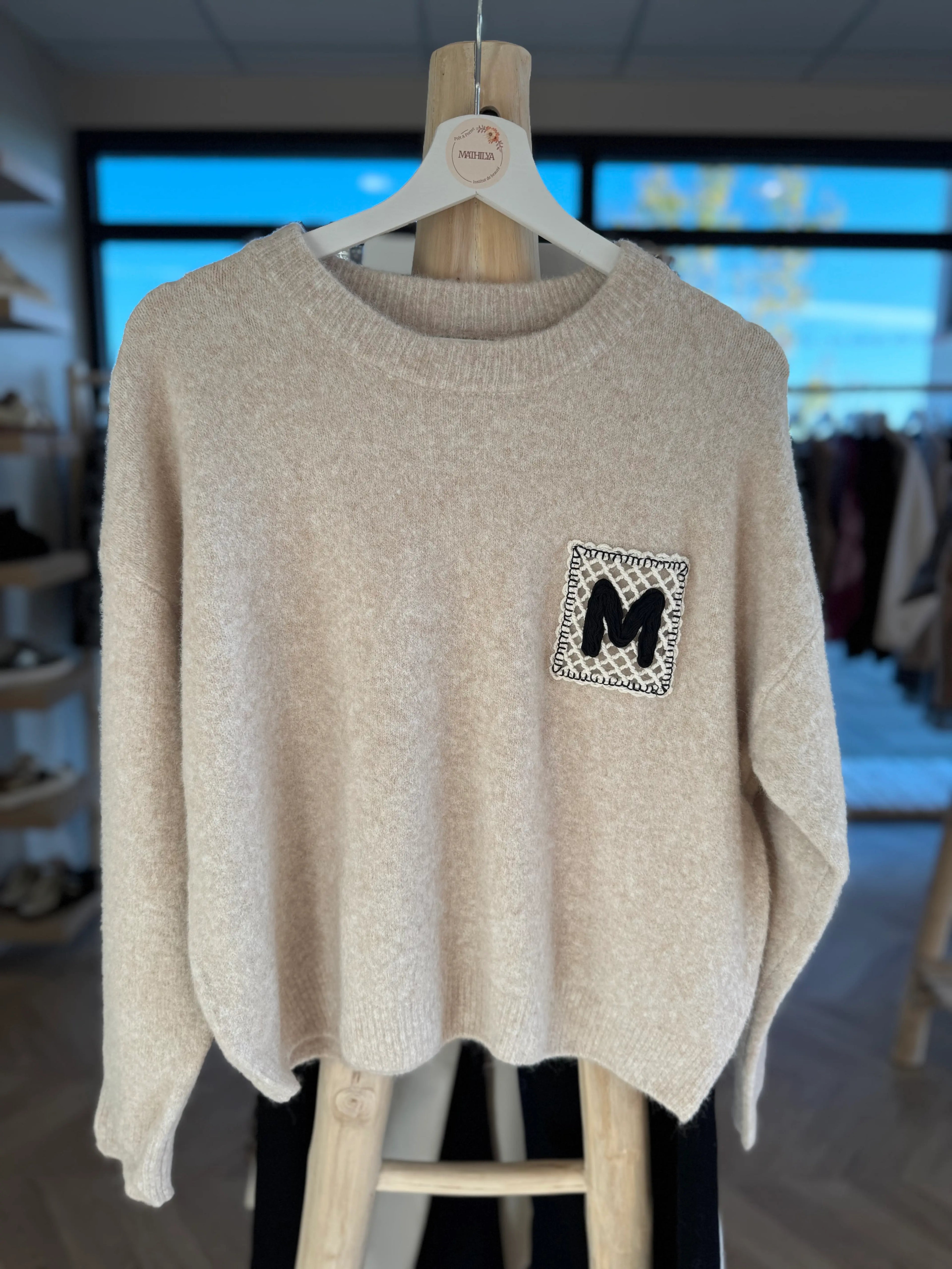 Pull beige écru « M »