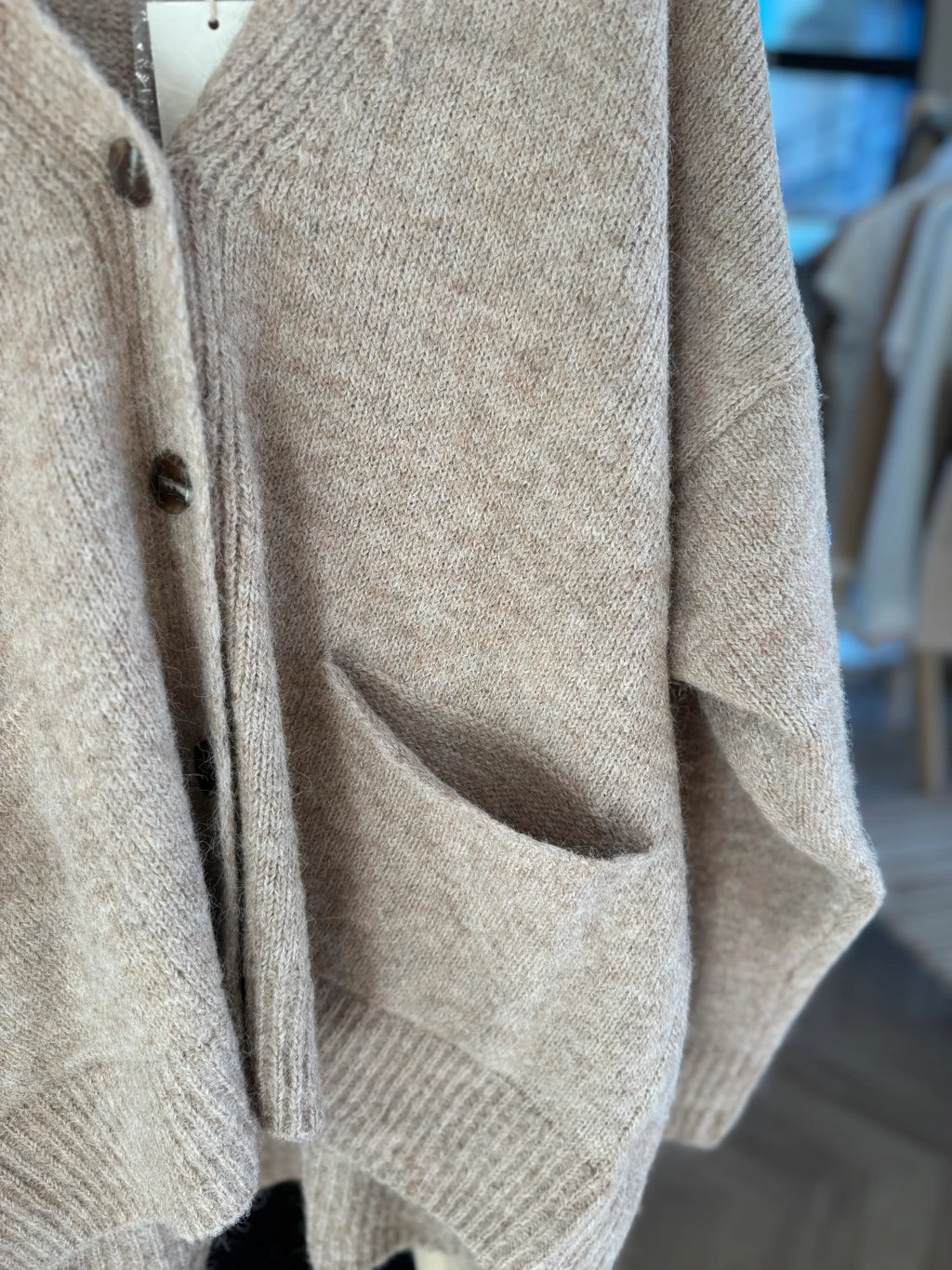 Gilet oversize en maille douce