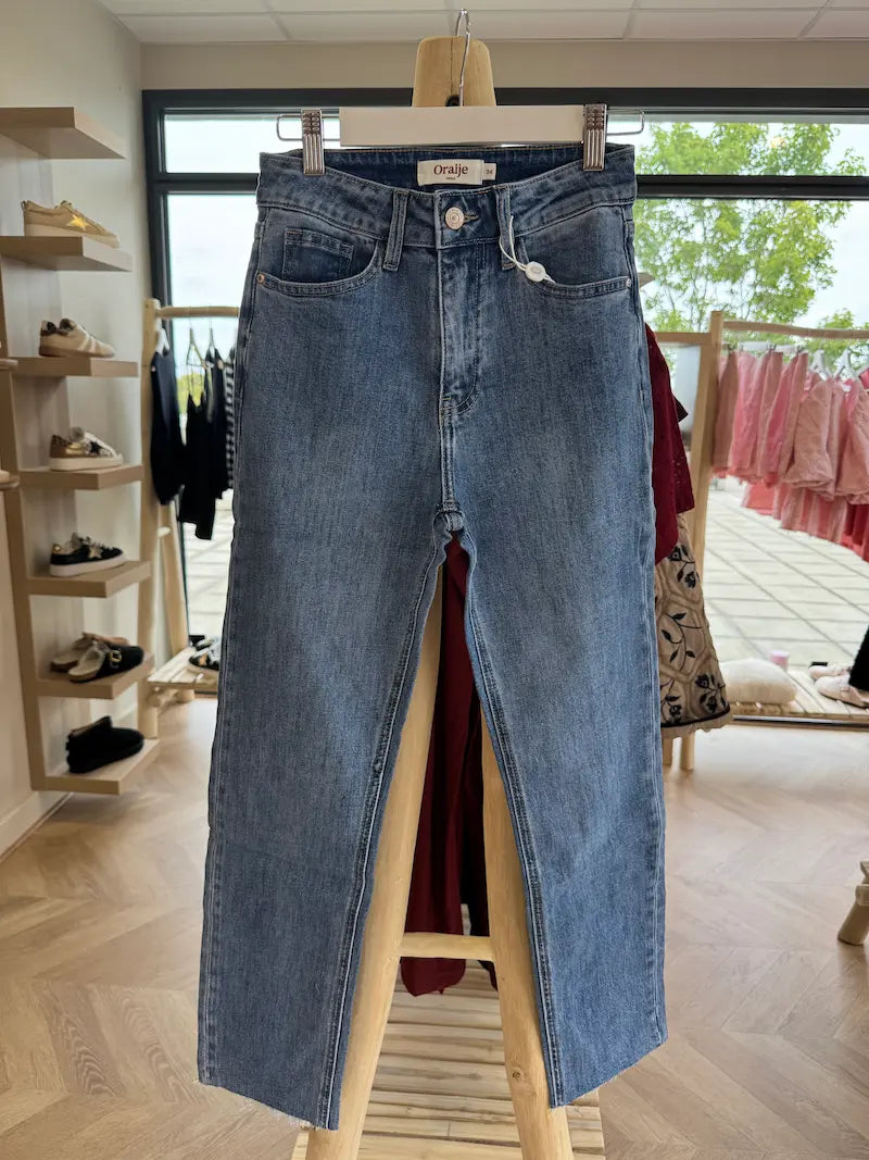Jean Momfit Coupé – Maryline Bleu Foncé | Oraije