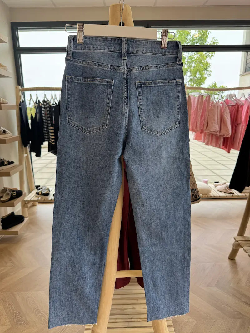 Jean Momfit Coupé – Maryline Bleu Foncé | Oraije