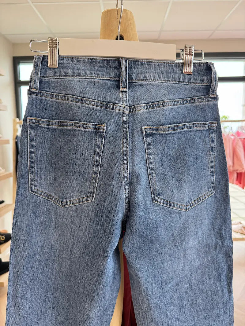 Jean Momfit Coupé – Maryline Bleu Foncé | Oraije