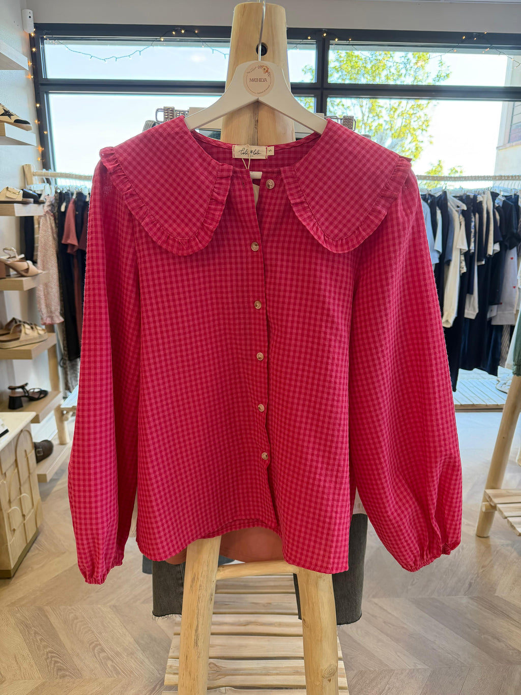 Chemise à carreaux