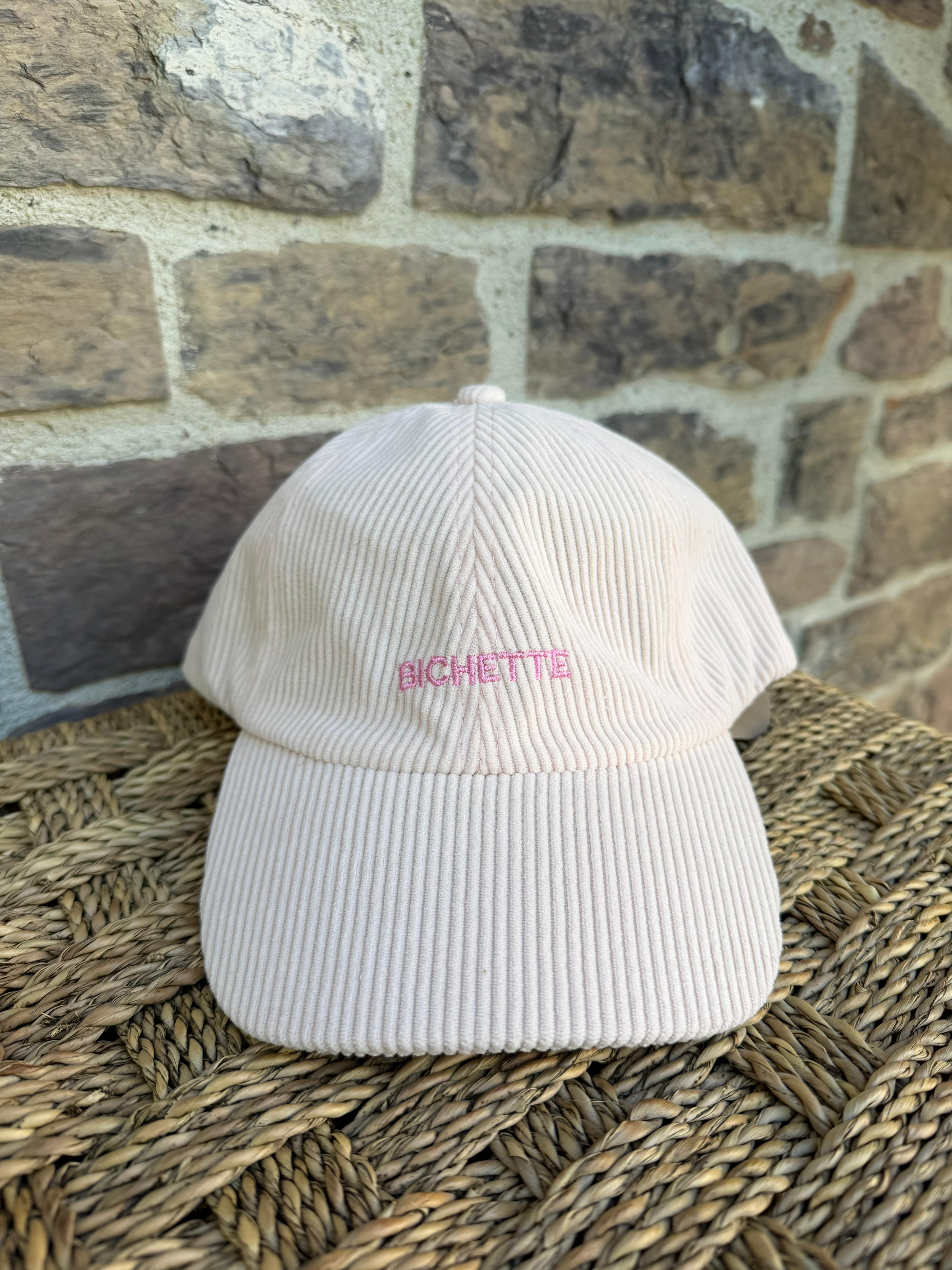 Casquette rose pale