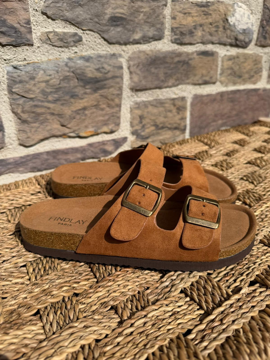 Sandales en suède