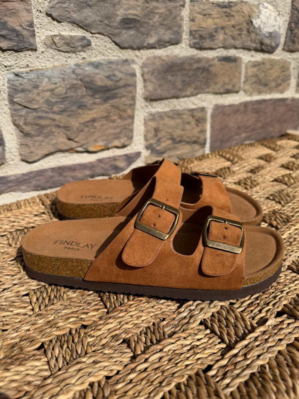 Sandales en suède