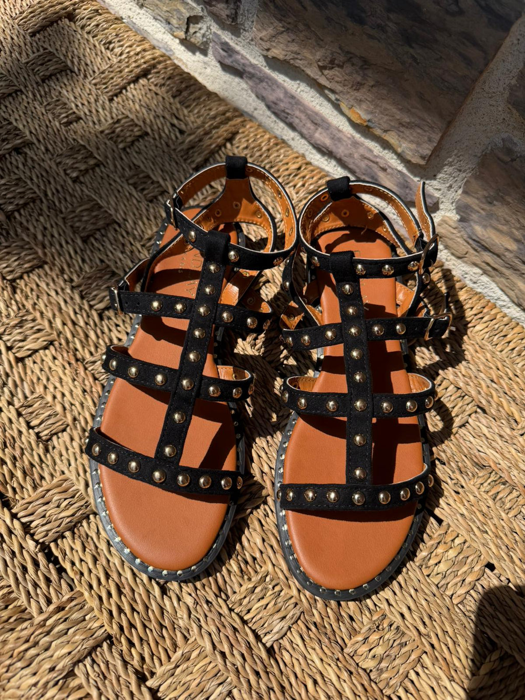 Sandales gladiateur noire