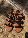Sandales gladiateur noire