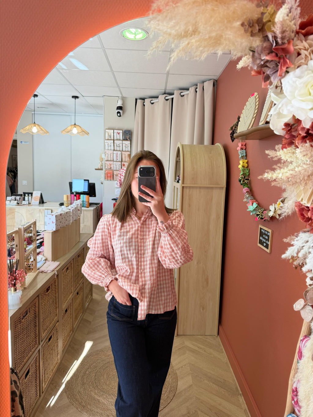 Chemise rose