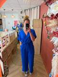 Combinaison fluide bleu électrique – Taille unique