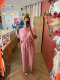Combinaison fluide rose pâle – Taille unique