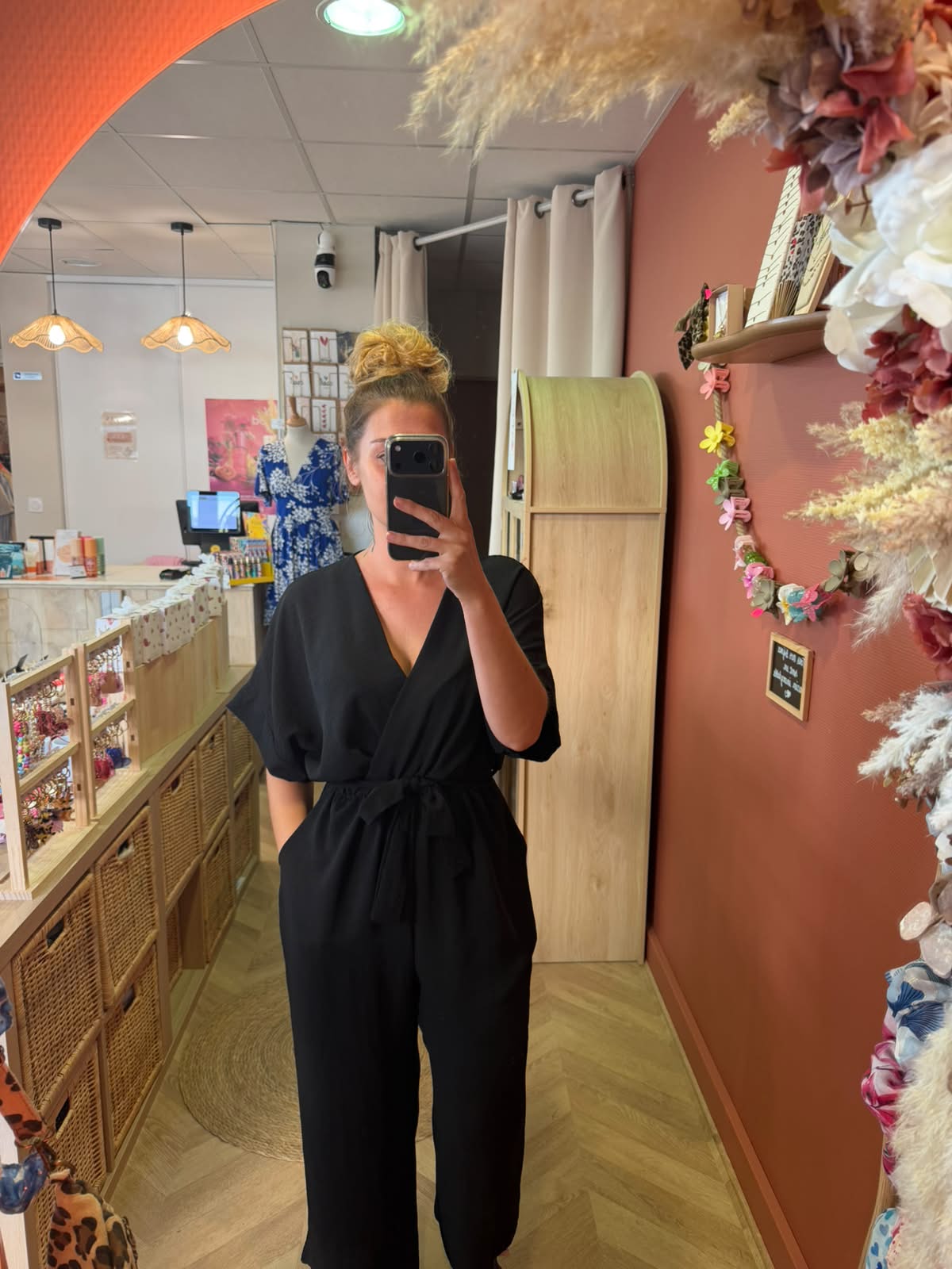 Combinaison fluide noir– Taille unique