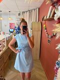 Robe courte bleu ciel