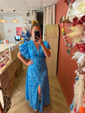 Robe longue à fleurs