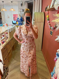 Robe longue beige