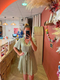 Robe fluide vert d’eau