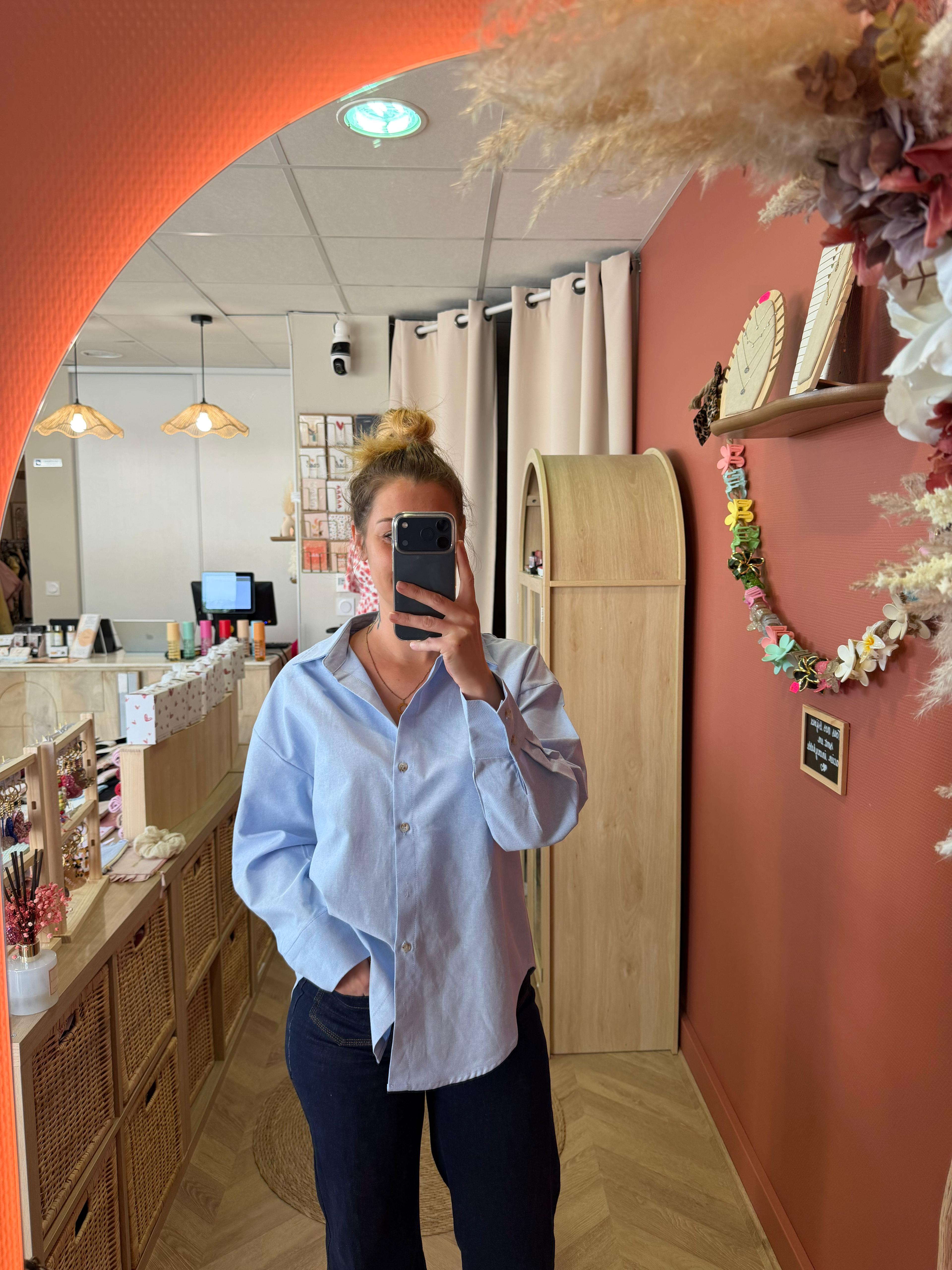 Chemise bleu