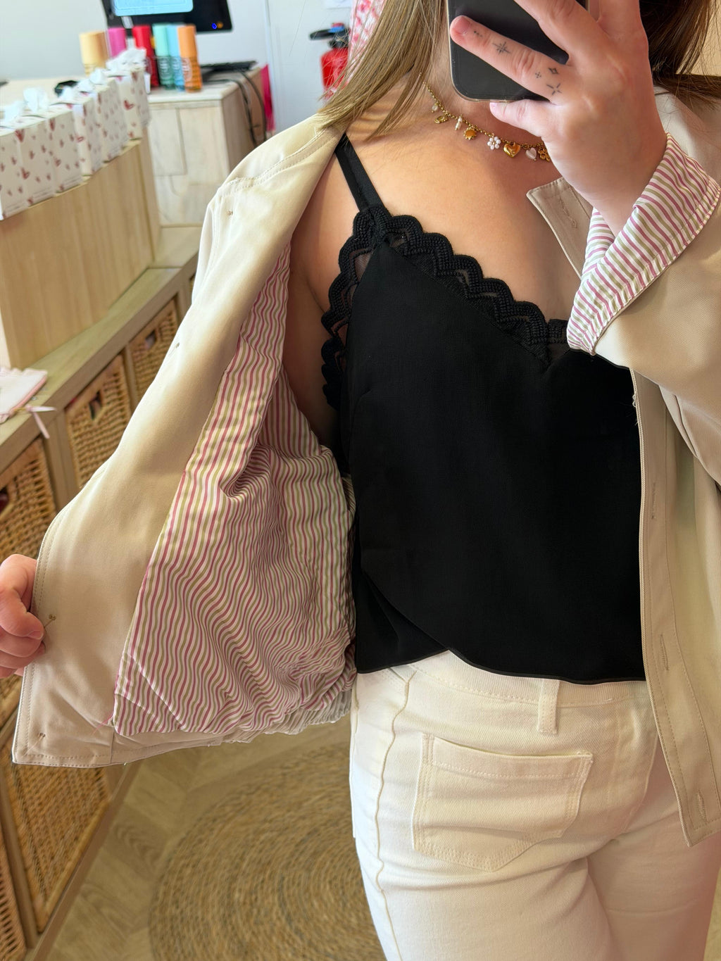 Veste écrue