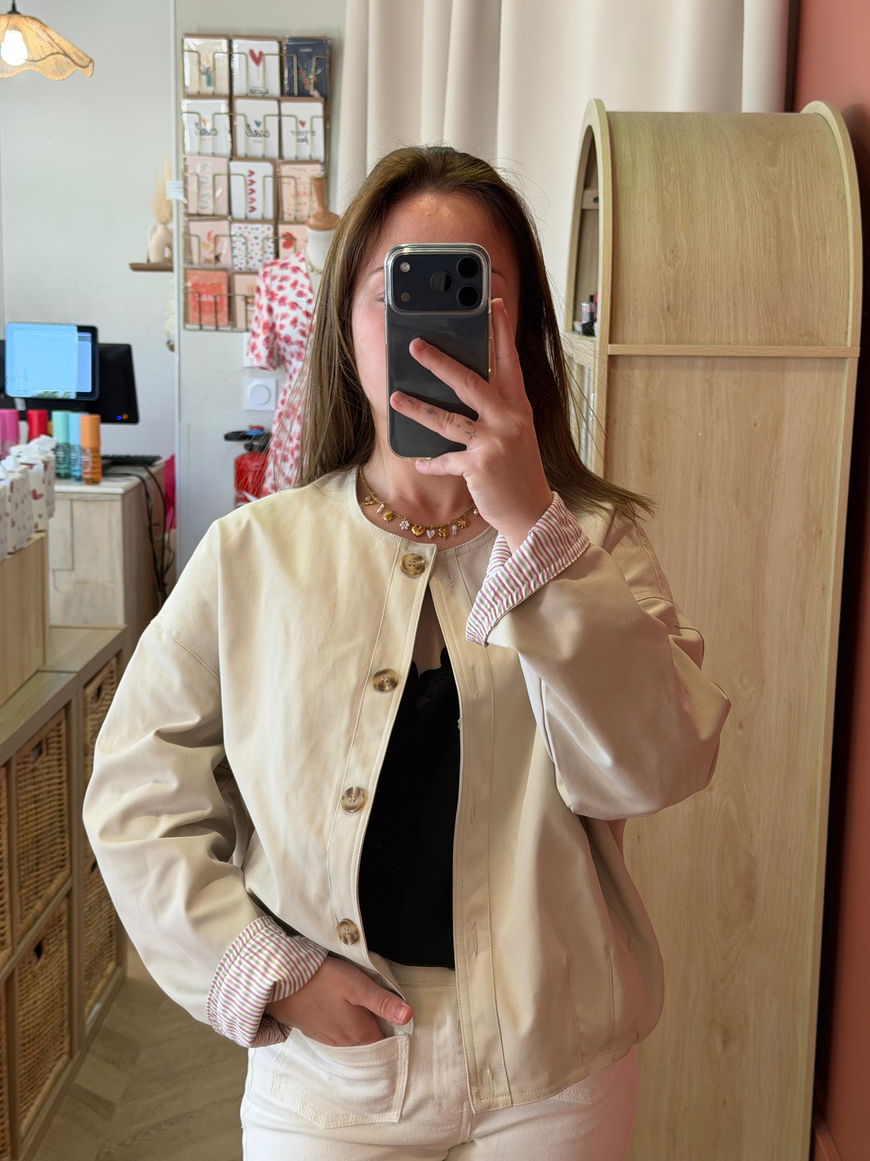 Veste écrue