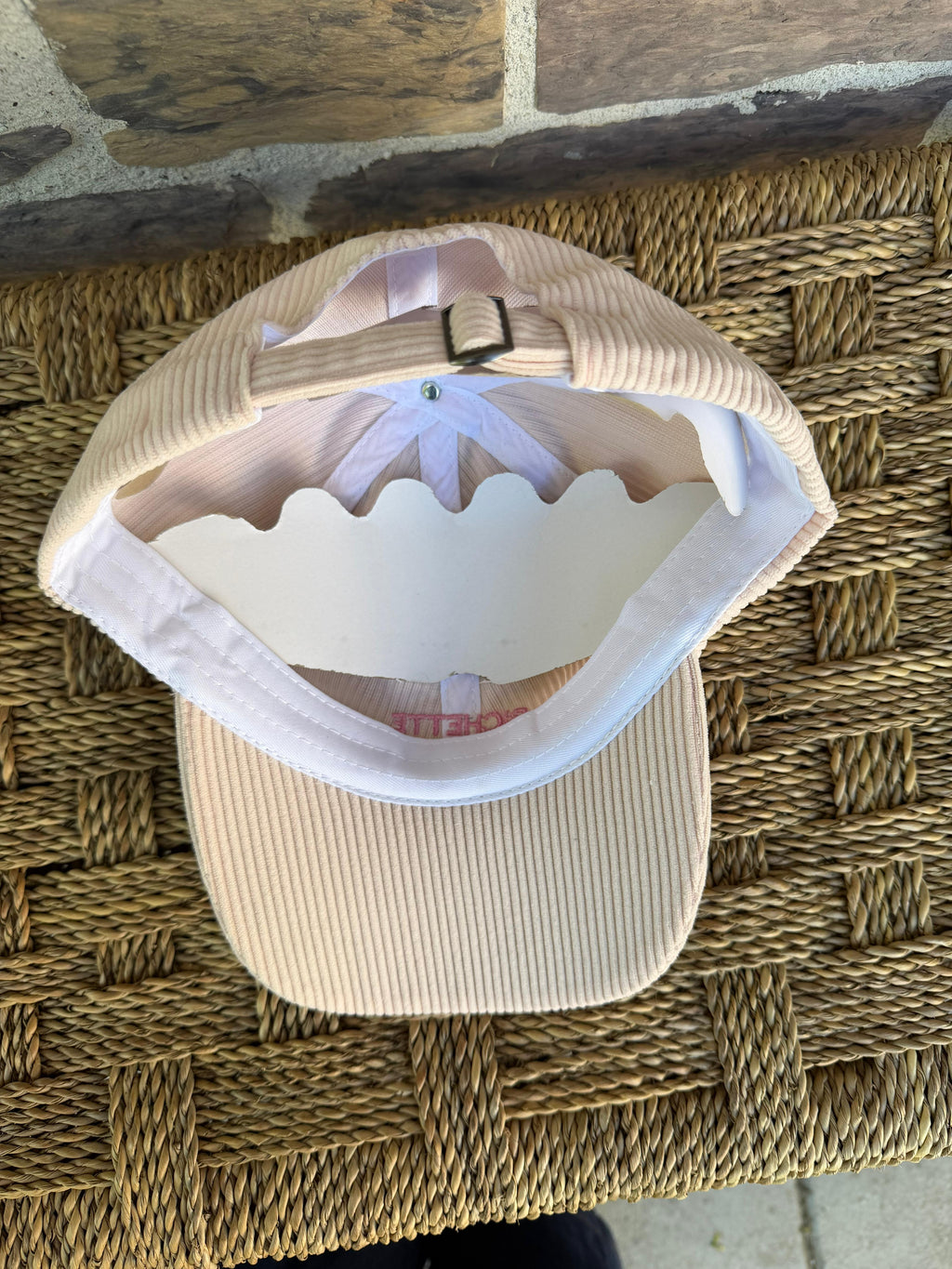 Casquette rose pale