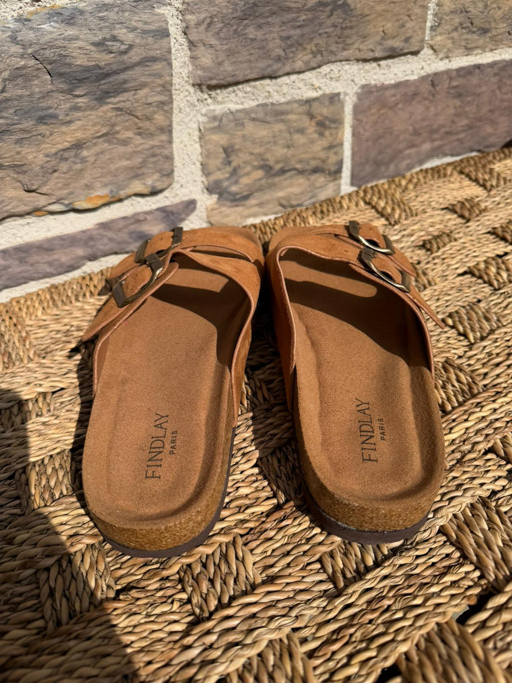 Sandales en suède