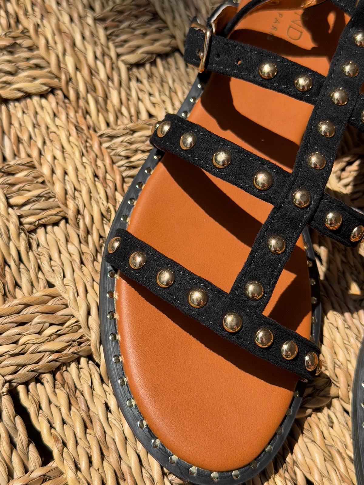 Sandales gladiateur noire