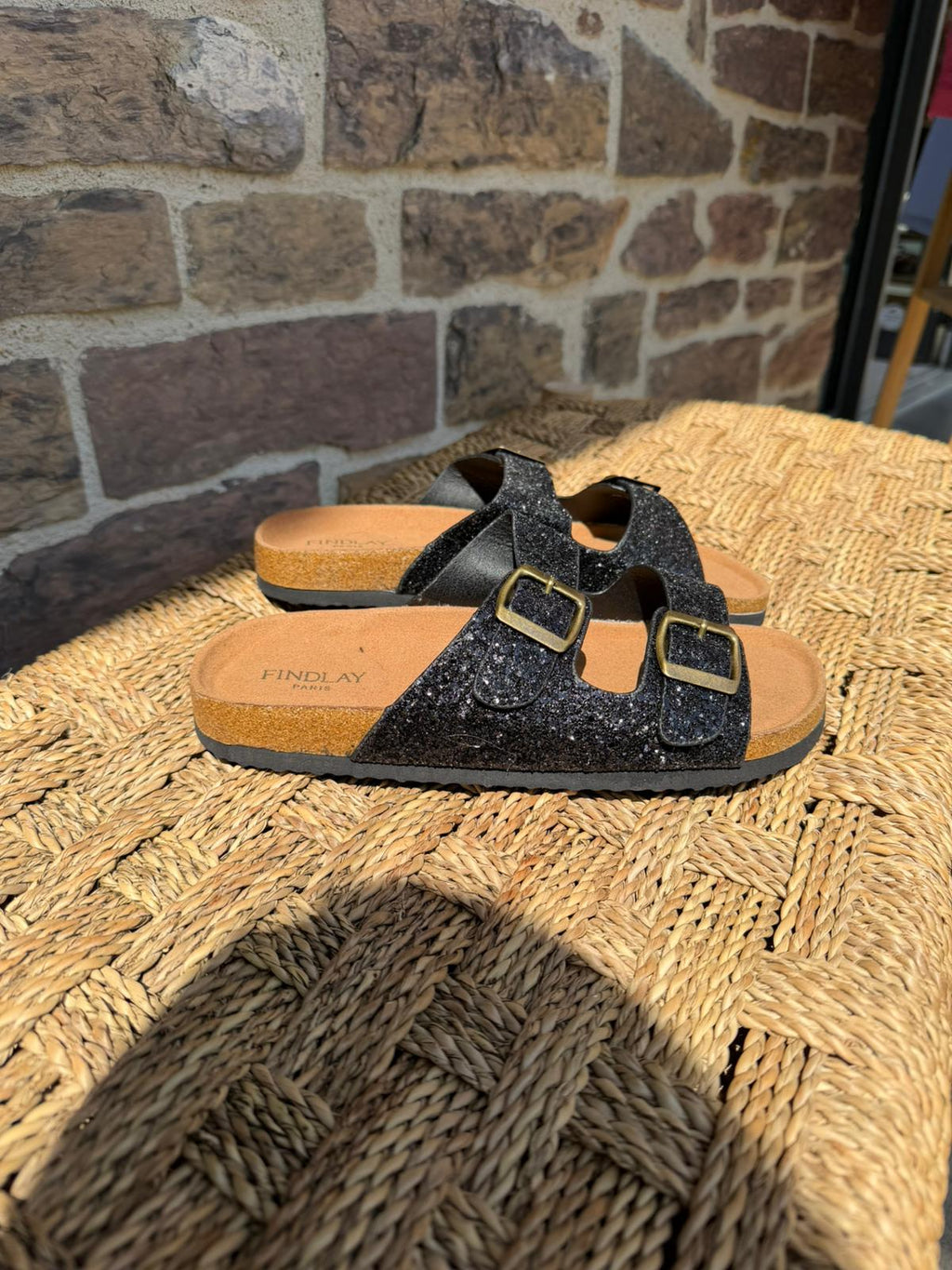 Sandales en suède