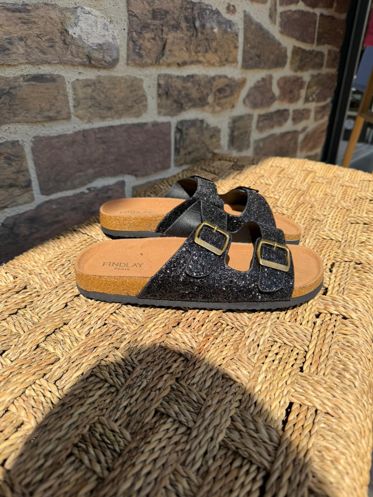 Sandales en suède