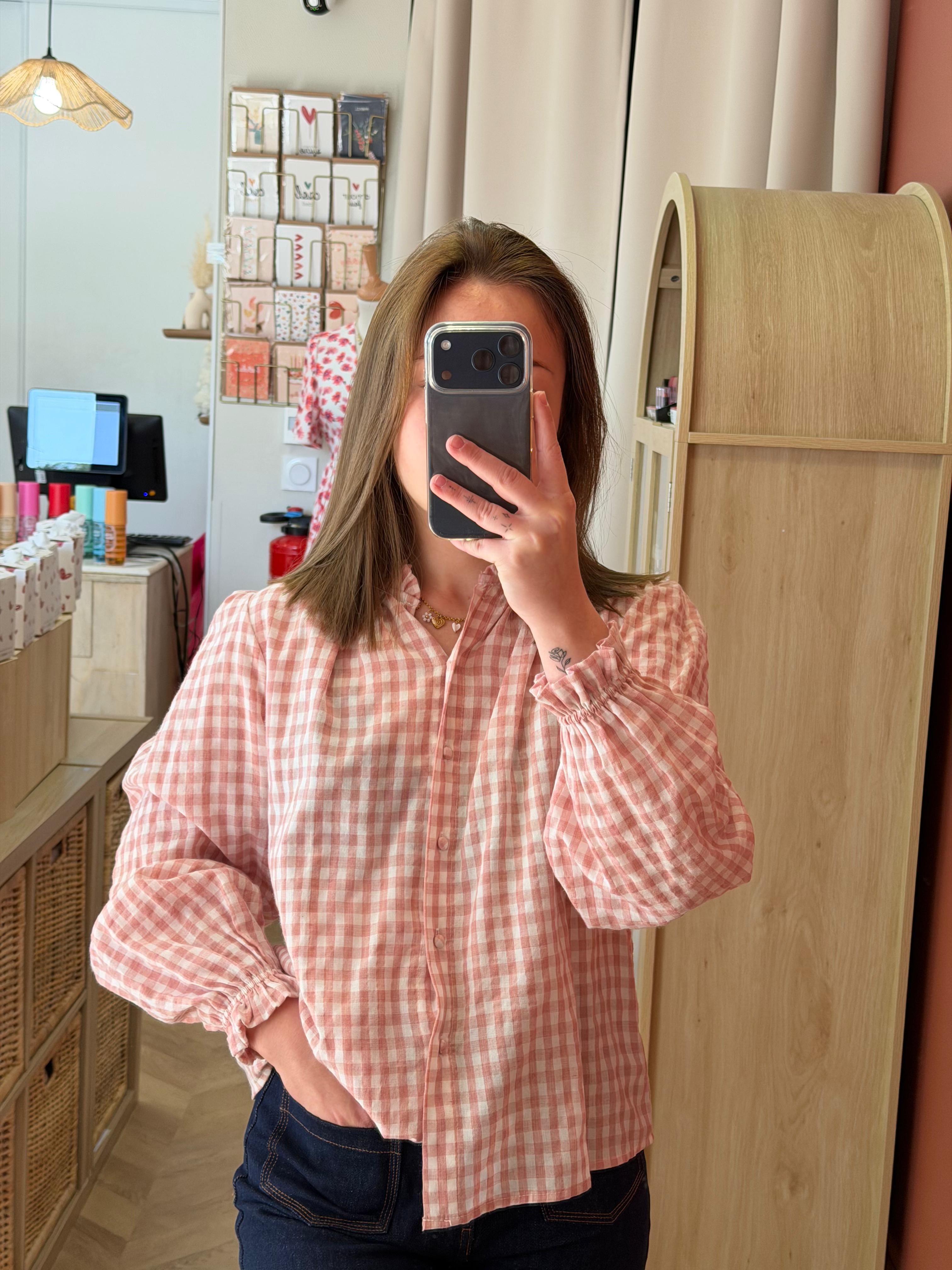 Chemise rose