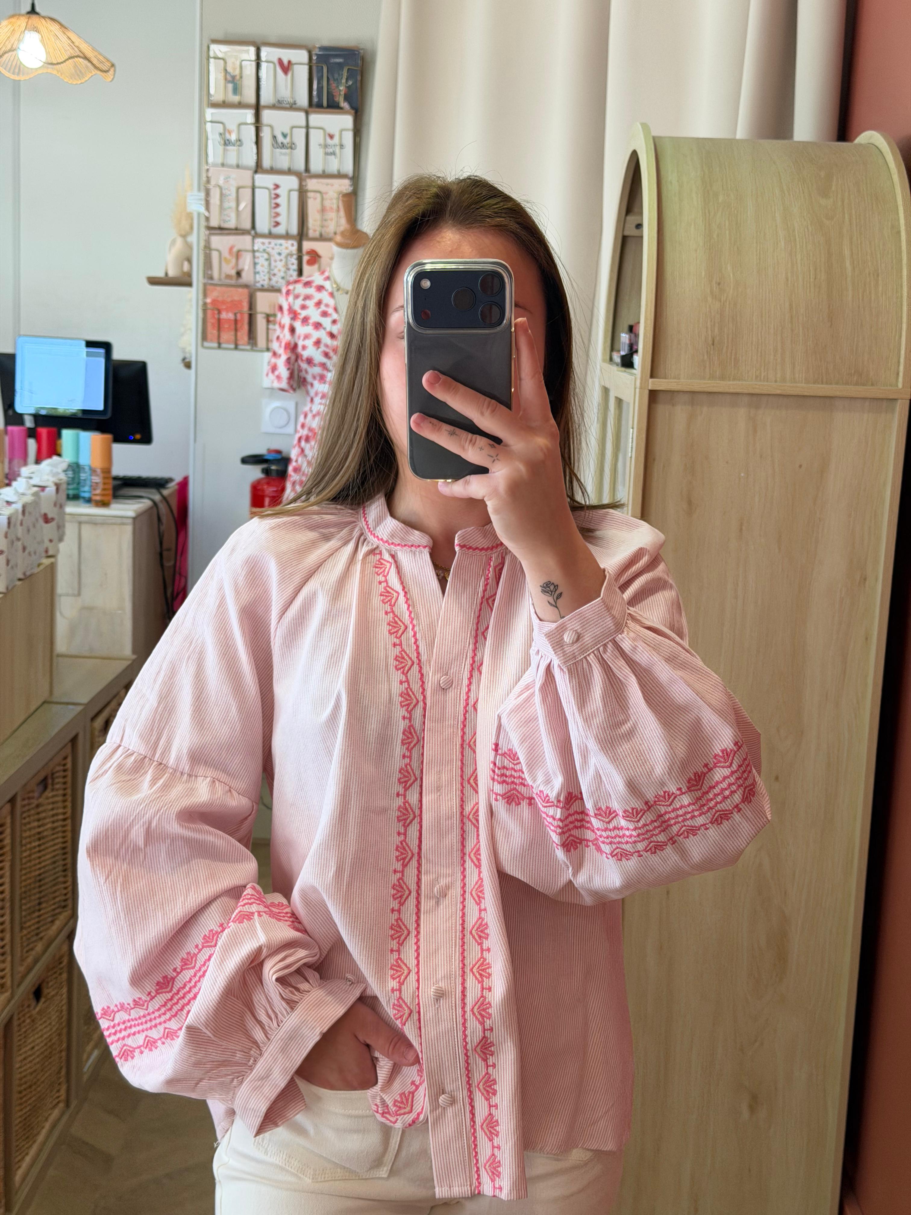 Blouse rose