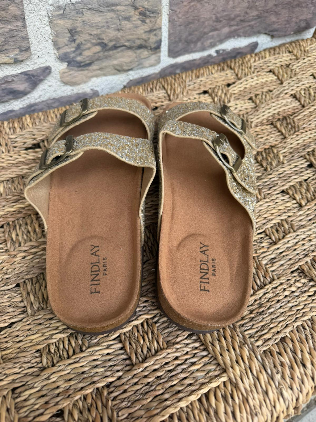 Sandales en suède