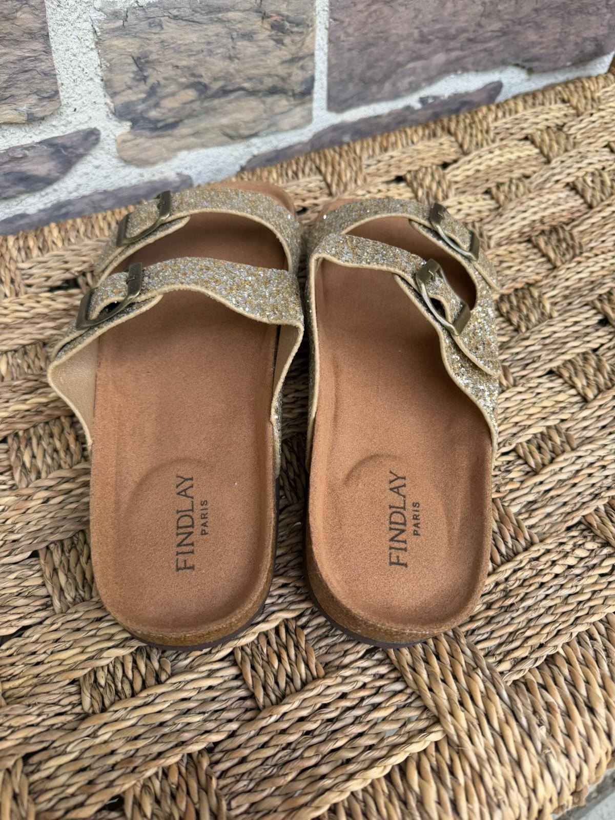 Sandales en suède