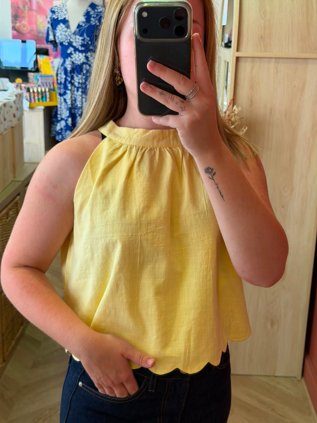 Haut Léonie – Jaune pastel
