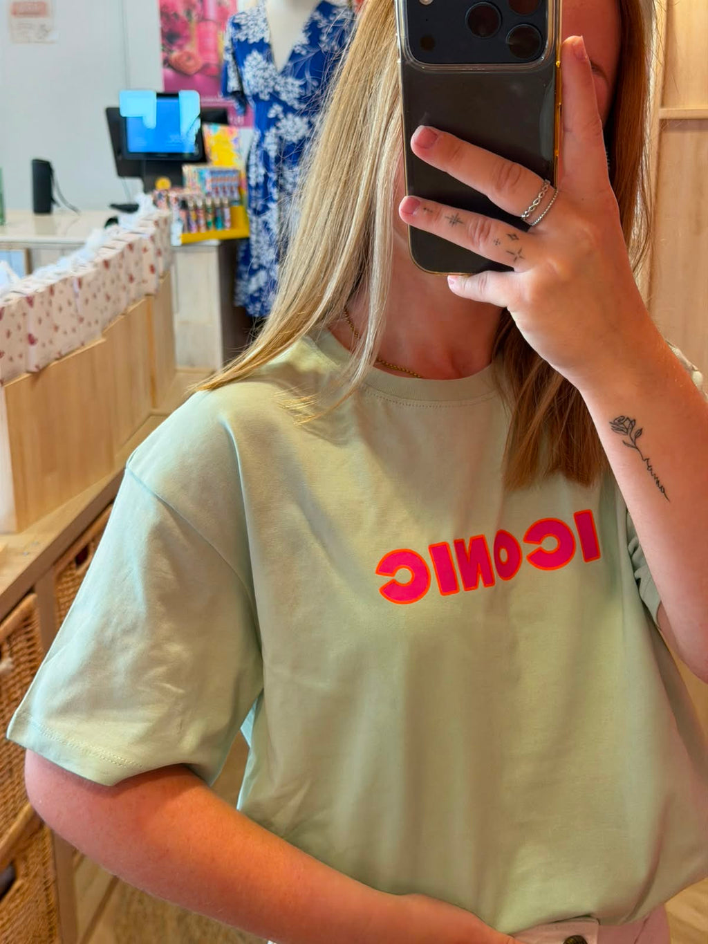 T-shirt Iconic – vert d’eau