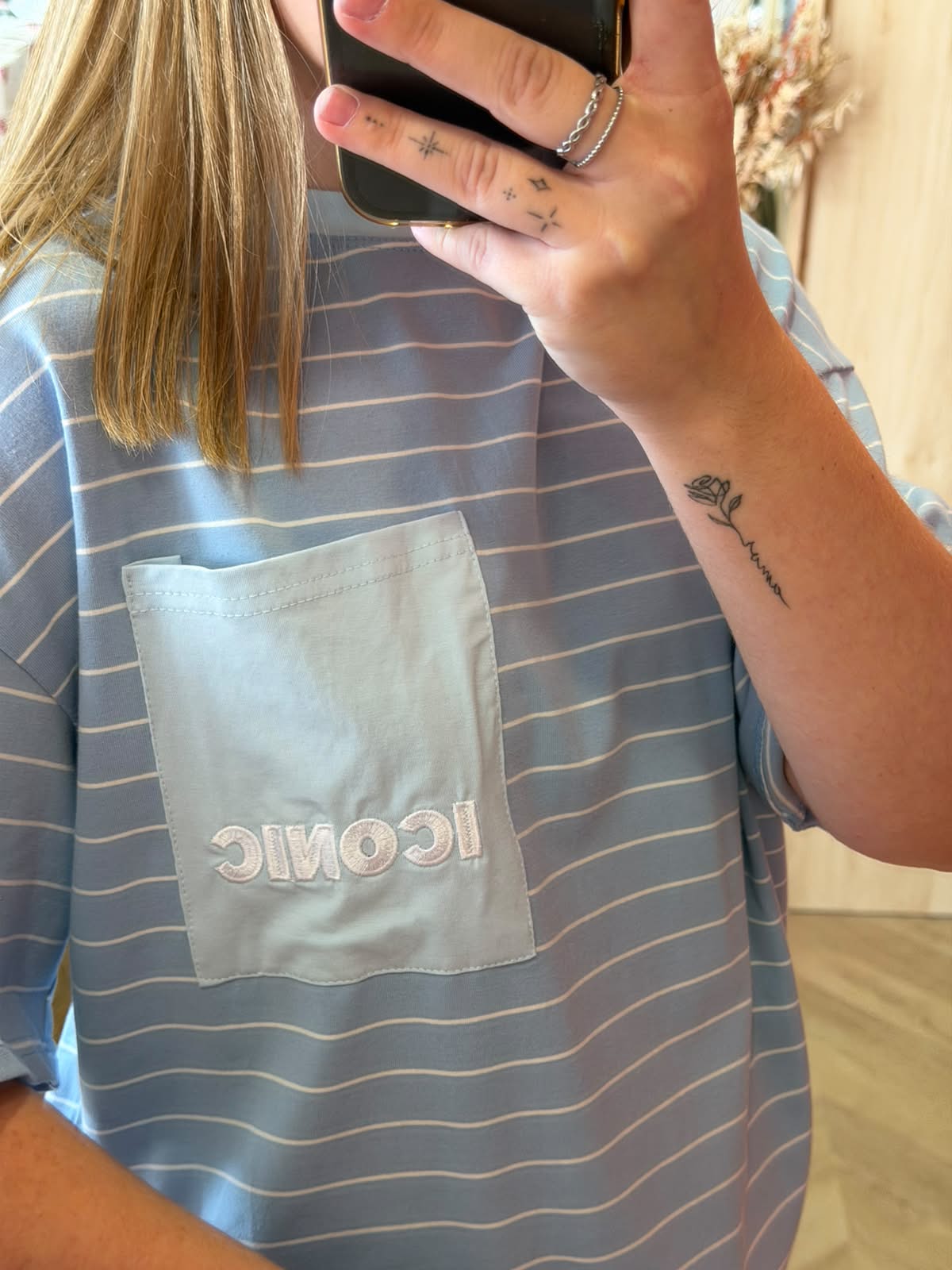 T-shirt iconic à rayures