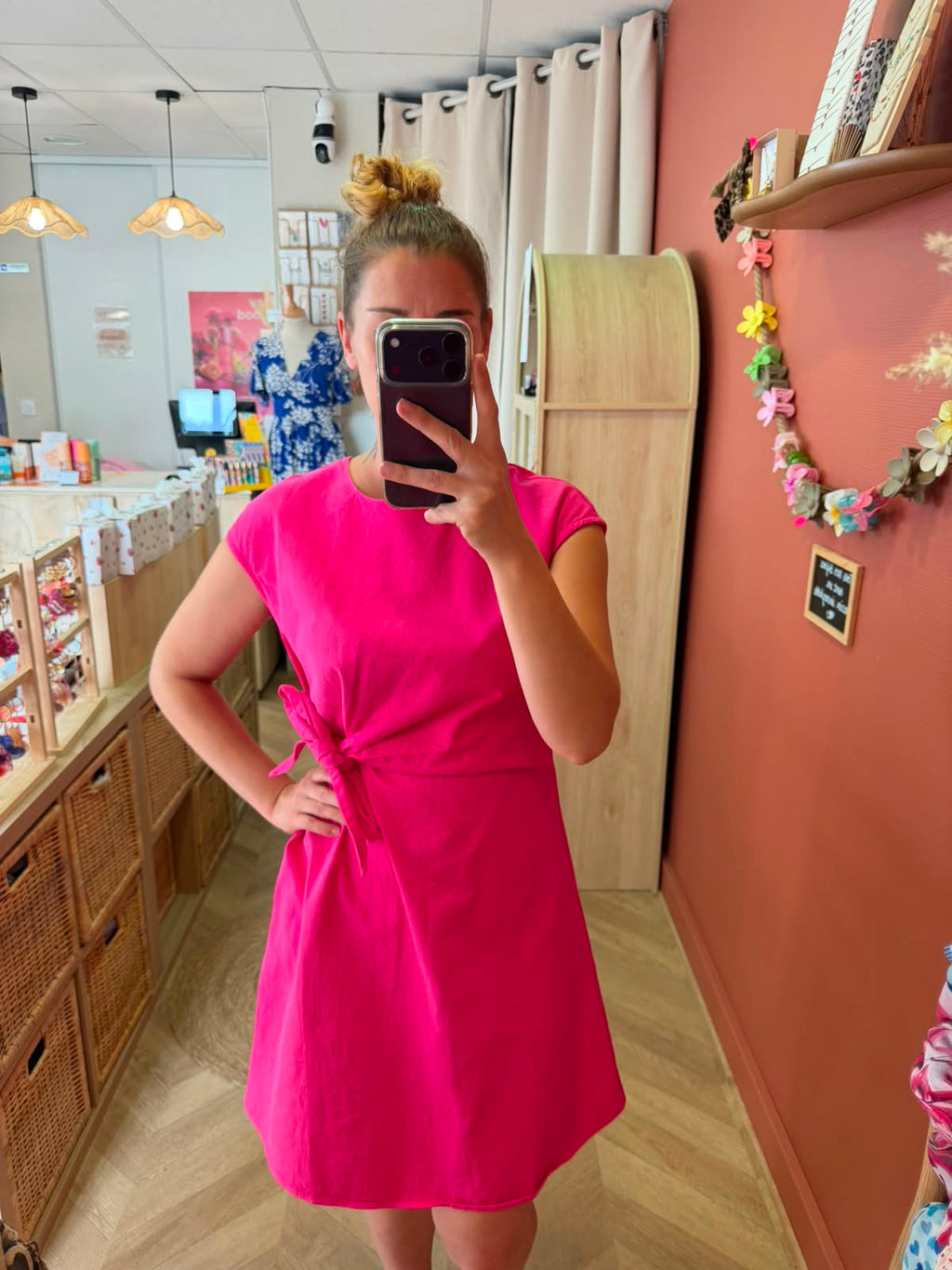 Robe courte Fuchsia – Esprit solaire