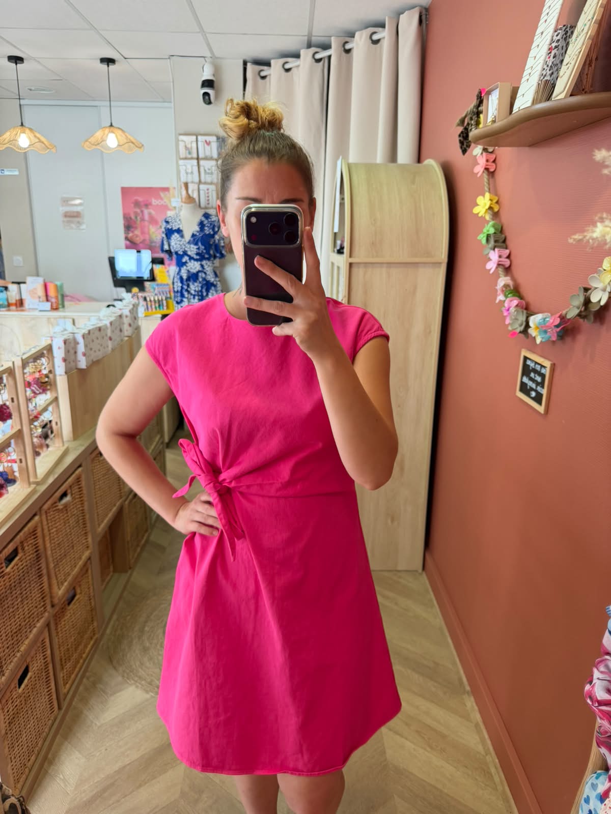 Robe courte Fuchsia – Esprit solaire