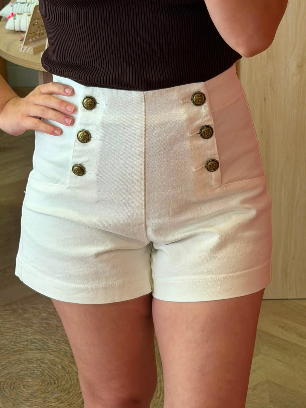 Short Victorinette blanc