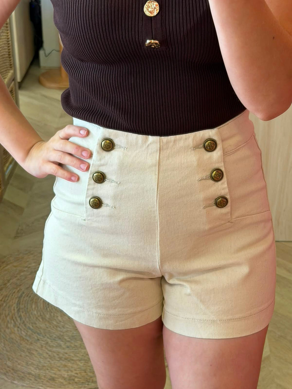 Short Victorinette écru