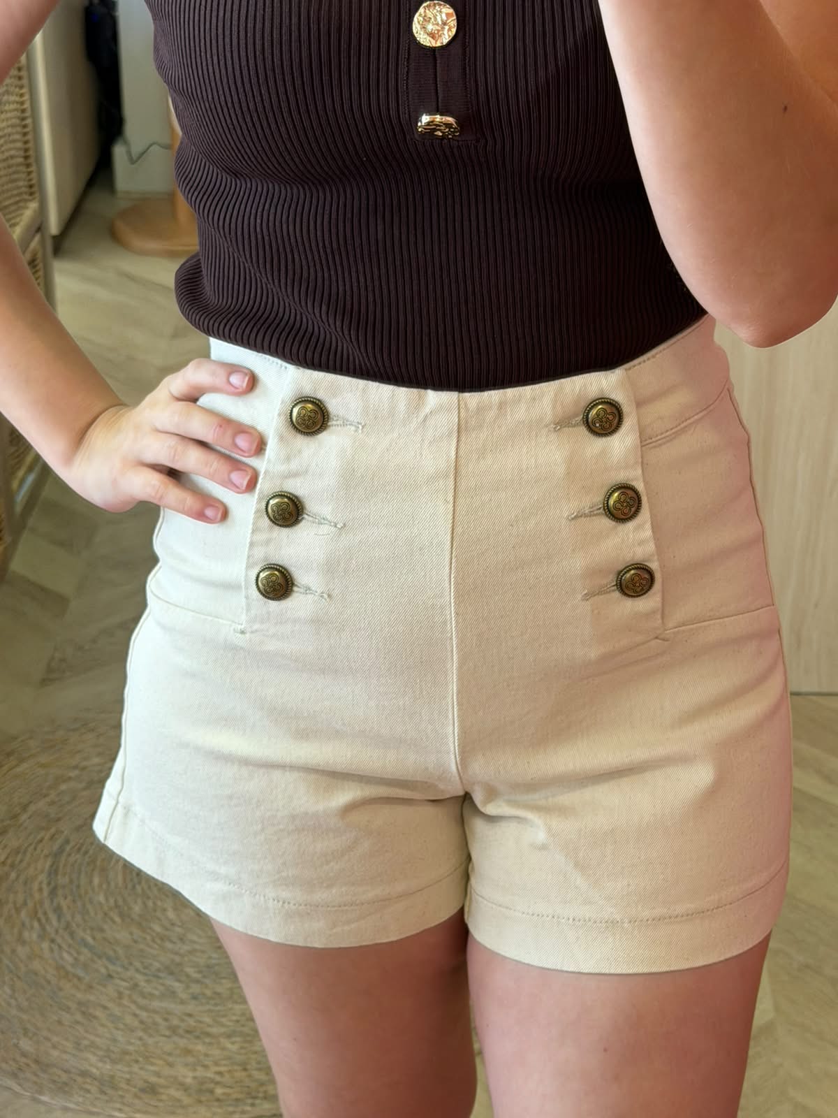 Short Victorinette écru