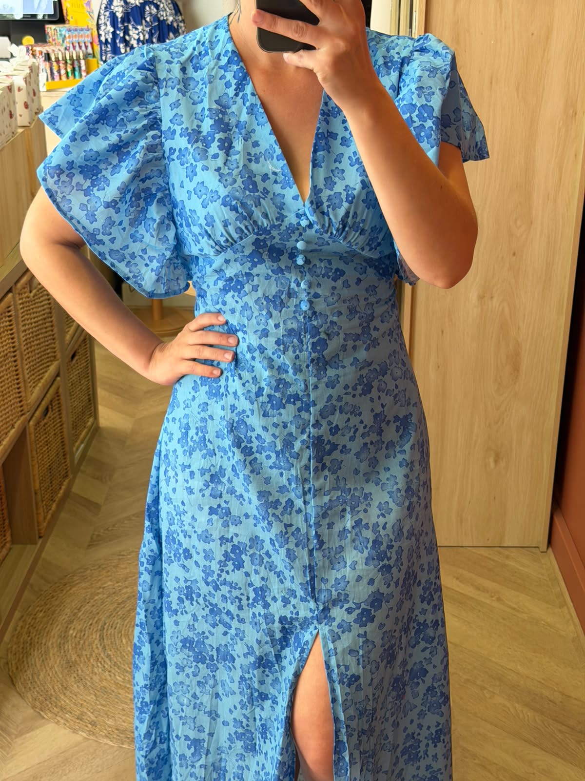 Robe longue à fleurs