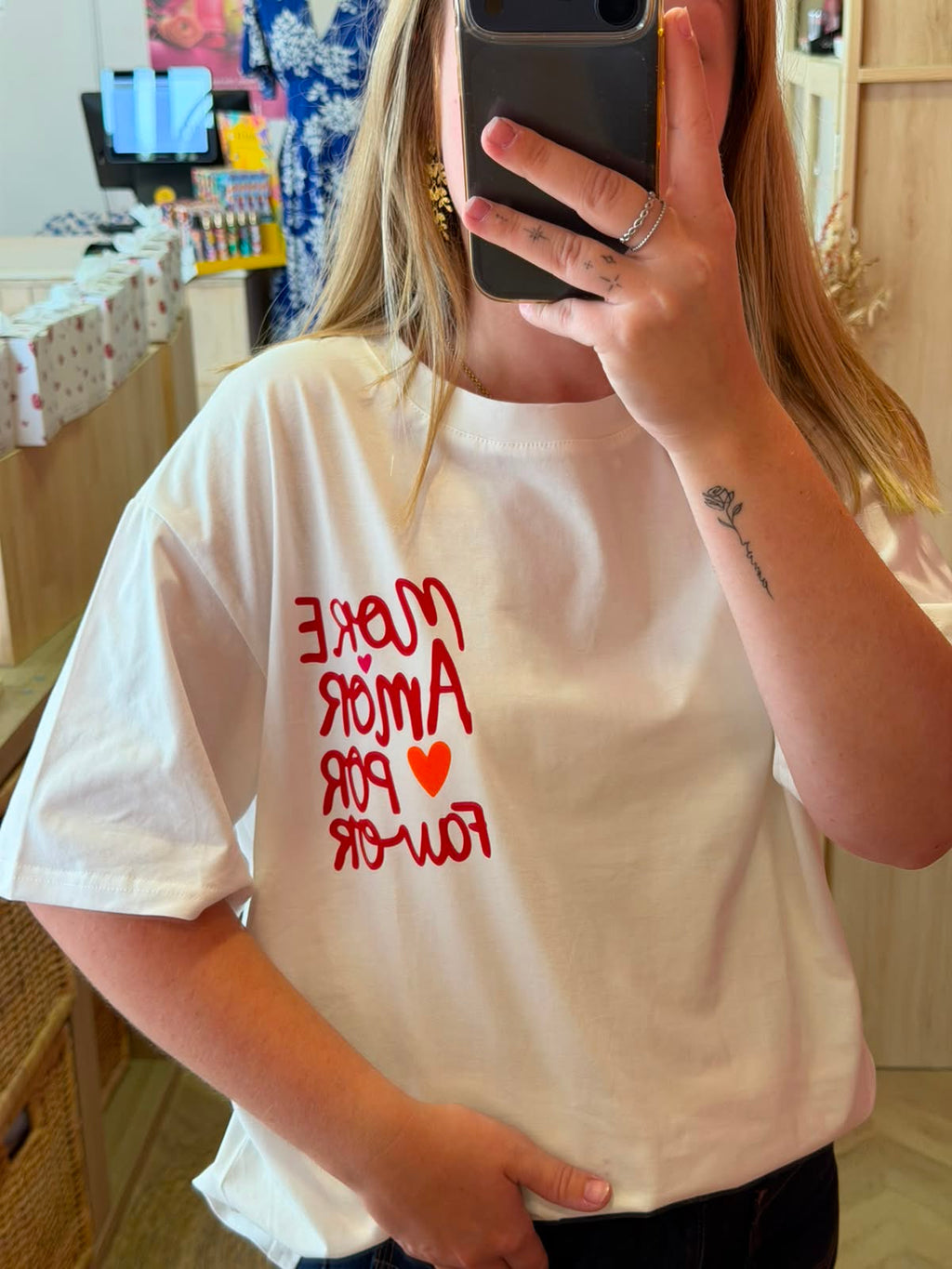 T-shirt «  Mor Amor Por Favor »
