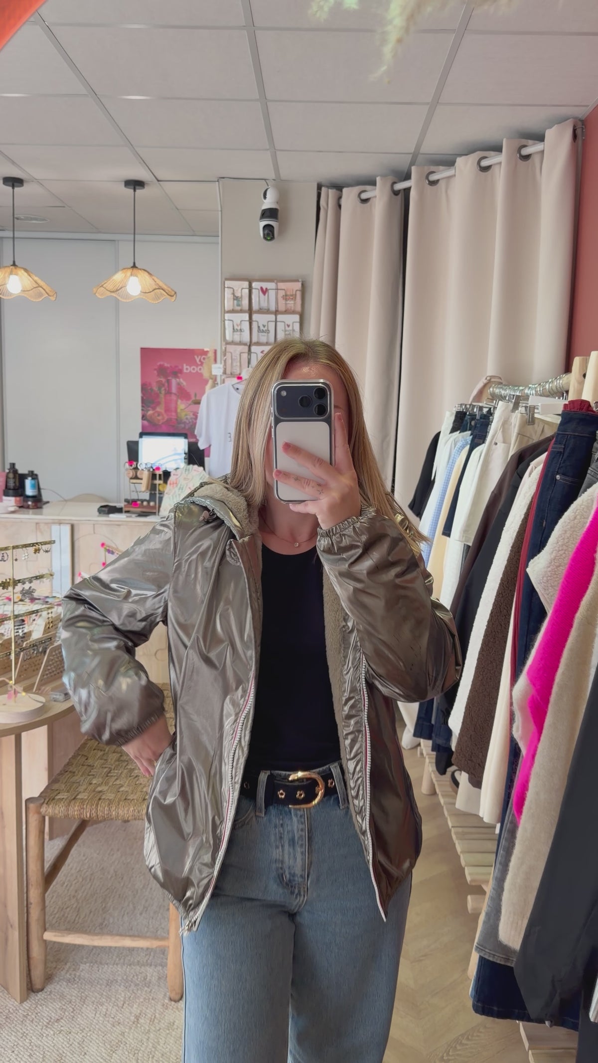 Parka doré Laura Jo